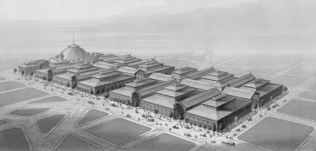 1863年Victor Baltard设计的巴黎中央市场。/ 维基百科